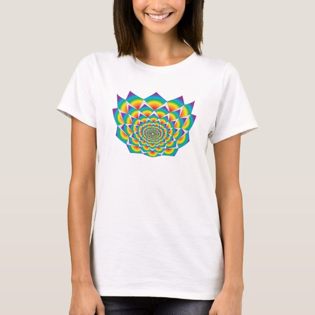 WHIRLING QUADRATE - Lotus T-Shirt (Vorderseite)