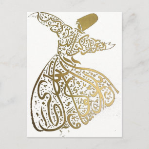Whirling Sufi Dervish Postkarte