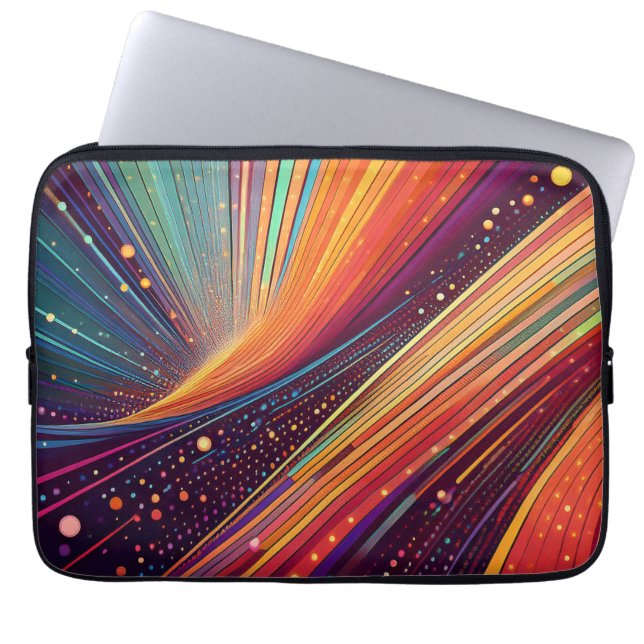 Whirlpool Abstrakt Laptopschutzhülle (Vorderseite)