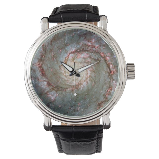 Whirlpool Galaxy Armbanduhr (Vorderseite)