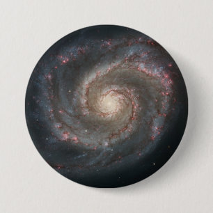 Whirlpool Galaxy (Space) (Universe) (Messier 51A) Button