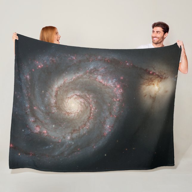 Whirlpool Galaxy (Space) (Universe) (Messier 51A) Fleecedecke (Beispiel)