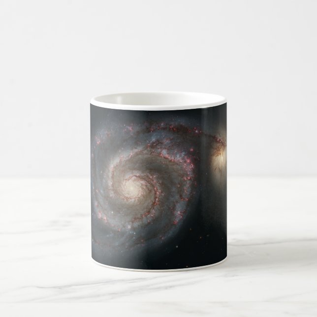 Whirlpool Galaxy (Space) (Universe) (Messier 51A) Kaffeetasse (Mittel)