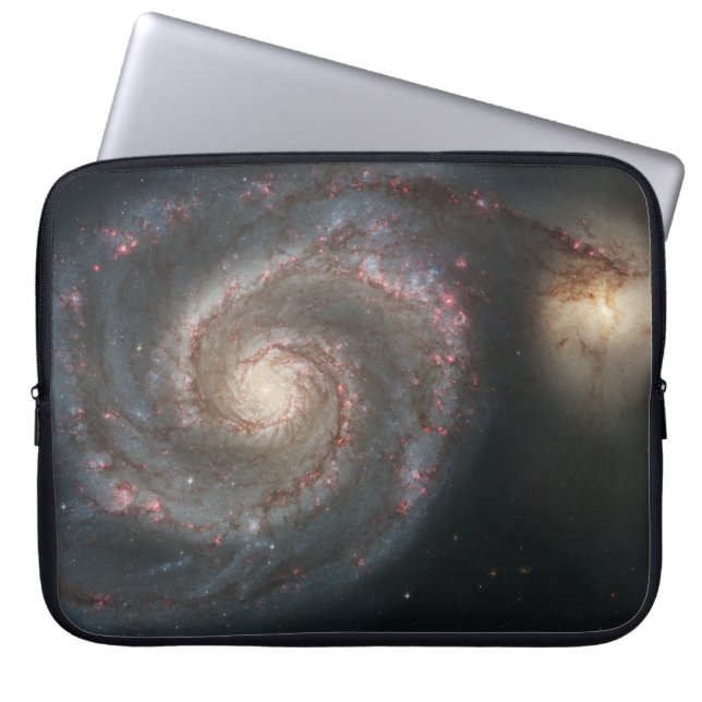 Whirlpool Galaxy (Space) (Universe) (Messier 51A) Laptopschutzhülle (Vorderseite)