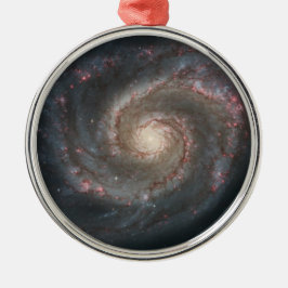 Whirlpool Galaxy (Space) (Universe) (Messier 51A) Ornament Aus Metall