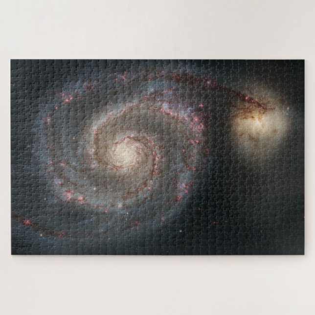 Whirlpool Galaxy (Space) (Universe) (Messier 51A) Puzzle (Horizontal)