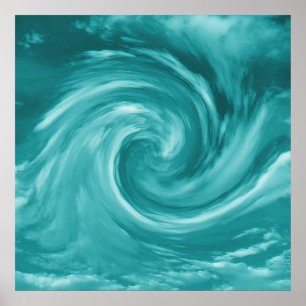 Whirlpool im Meer.... Poster