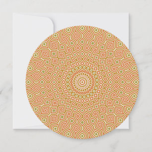 Whirlpool Mosaik Runde Einladung in Gold und Oliv