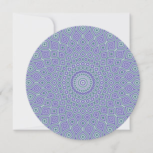 Whirlpool-Mosaik-Rundeinladung in Blau Einladung