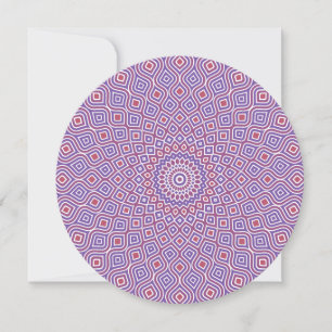 Whirlpool-Mosaik-Rundeinladung in Lila Einladung