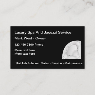 Whirlpool-Spa-Service-Geschäftskarten Visitenkarte
