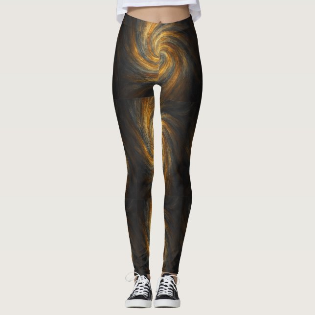 Whirlshade Alloyflux — Ein Vortex des Feuers in fl Leggings (Vorderseite)