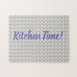 Whisk and Cooking Spoon Muster für Köche in der Kü Puzzle