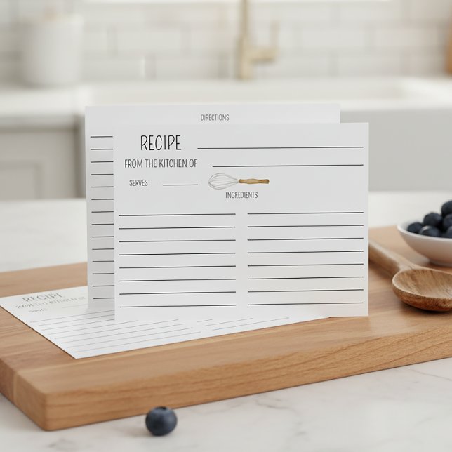 Whisk Double Sided Recipe Card (Von Creator hochgeladen)