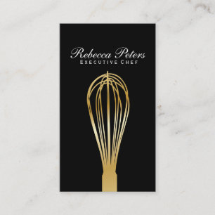 Whisk (Gold) Kulinarischer Meister Visitenkarte