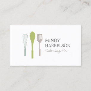 WHISK SPOON SPATULA LOGO I für Catering, Koch Visitenkarte