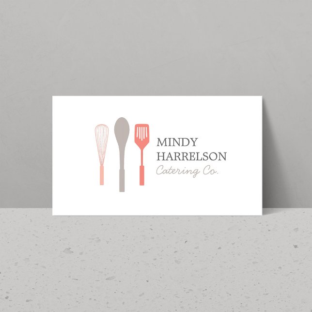 WHISK SPOON SPATULA LOGO II für Bäckerei, Catering Visitenkarte (Von Creator hochgeladen)