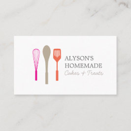 WHISK SPOON SPATULA LOGO III für Bäckerei, Caterin Visitenkarte