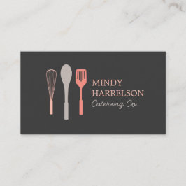 WHISK SPOON SPATULA LOGO IV für Bäckerei, Catering Visitenkarte