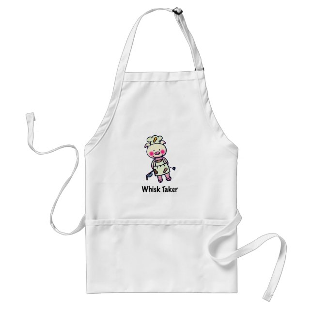 Whisk Taker Pig - Funny Koch Design Schürze (Vorne)
