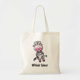Whisk Taker Pig - Funny Koch Design Tragetasche