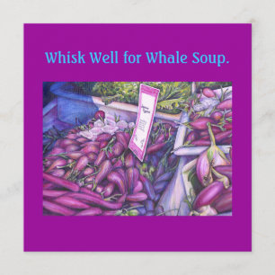 Whisk Well for Whale Soup Menükarte
