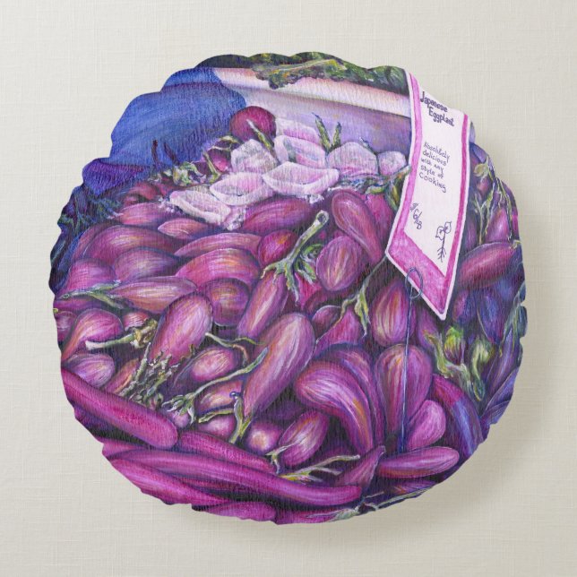 Whisk Well for Whale Soup Rundes Kissen (Vorderseite)