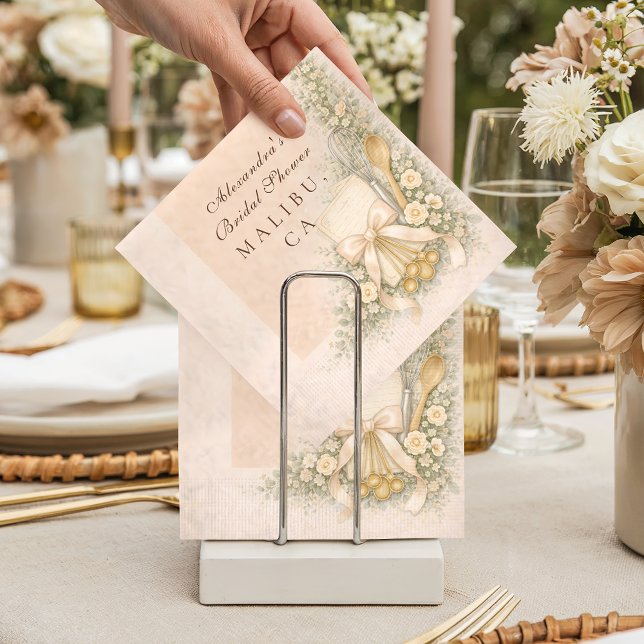Whisked Away Cottage Baking Bridal Shower Serviette (Von Creator hochgeladen)