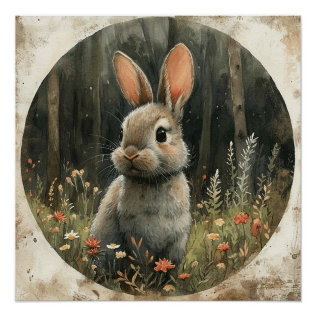 Whisker Ballet: Ein bisschen Whimsy Bunny Poster (Vorderseite)