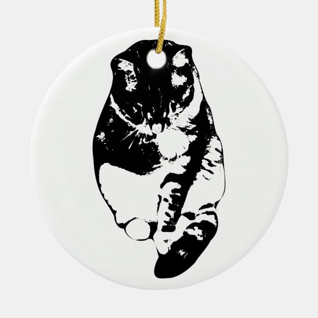 Whisker-Soft-Andenken Keramik Ornament (Vorne)