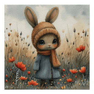 Whisker Waltz: Ein bisschen wunderliche Bunny Poster