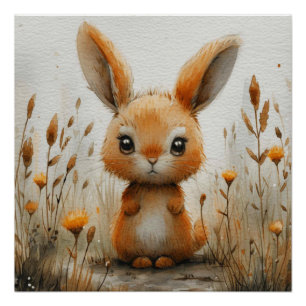Whisker Whimsy: Ein bisschen Whimsy Bunny Poster