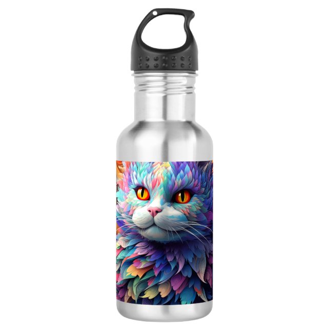 Whisker Wonder Edelstahlflasche (Vorderseite)