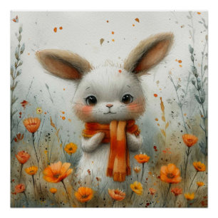 Whisker Wonder: Ein bisschen Whimsy Bunny Poster