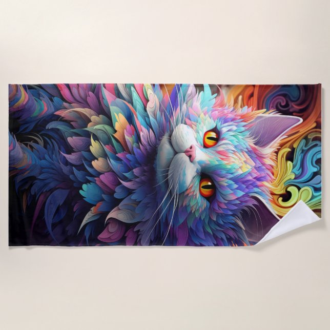 Whisker Wonder Strandtuch (Vorderseite)