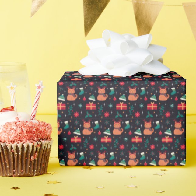 Whisker Wonderland Geschenkpapier (Geburtstagsparty)