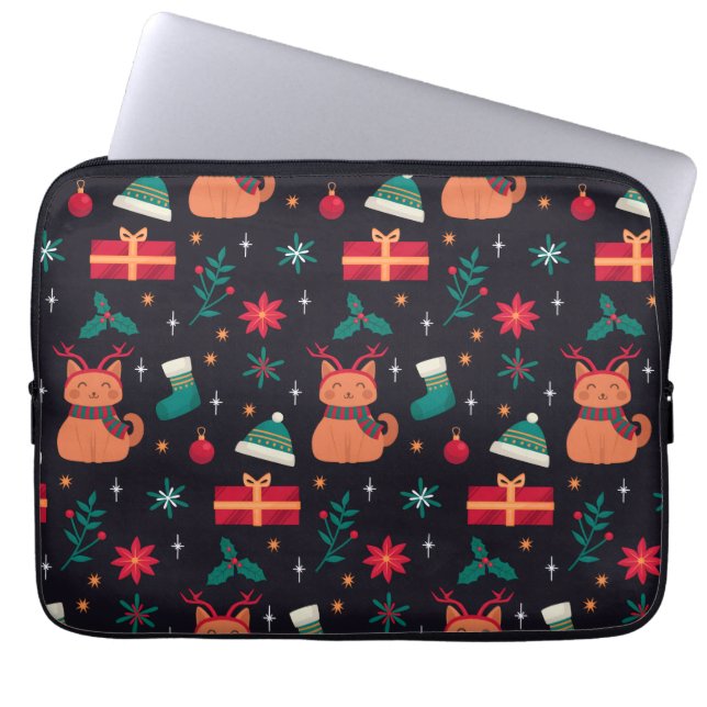 Whisker Wonderland Laptopschutzhülle (Vorderseite)