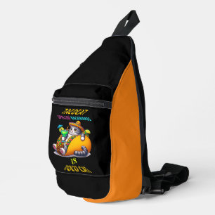 Whiskered Gastronomie: Taco und Sip Crossbody Bag