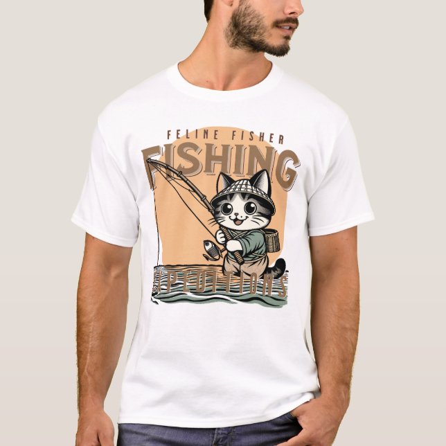 Whiskergewässer - Spaß beim Katzenfischen T-Shirt (Vorderseite)