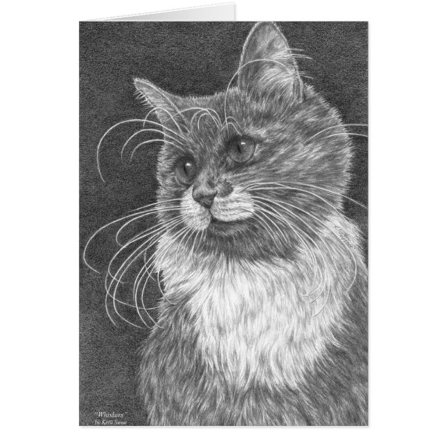 Whiskers Cat Zeichnend von Kelli Swan (Vorne)