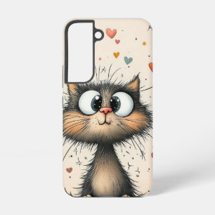 Whiskers & Hearts Handyhülle Samsung Galaxy Hülle