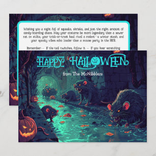 Whiskers & Hexen: Die Kanalisation Soirée-Karte Einladung