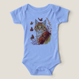 Whiskers & Wings – Katze mit Monarchfalter
