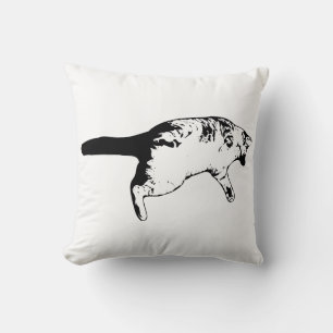 Whiskerwunder in Tinte Textur Kissen