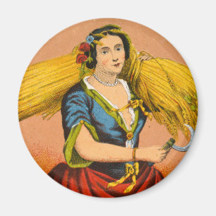 Whiskey Advertising Label, Circa 1860. Magnet