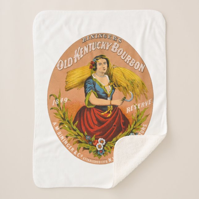 Whiskey Advertising Label, Circa 1860. Sherpadecke (Vorderseite)