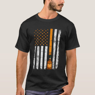 Whiskey American Flag Usa Drinks Bourbon T-Shirt