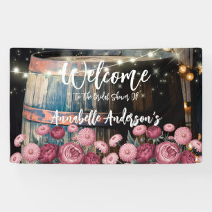 Whiskey Barrel Brautparty Empfang Banner