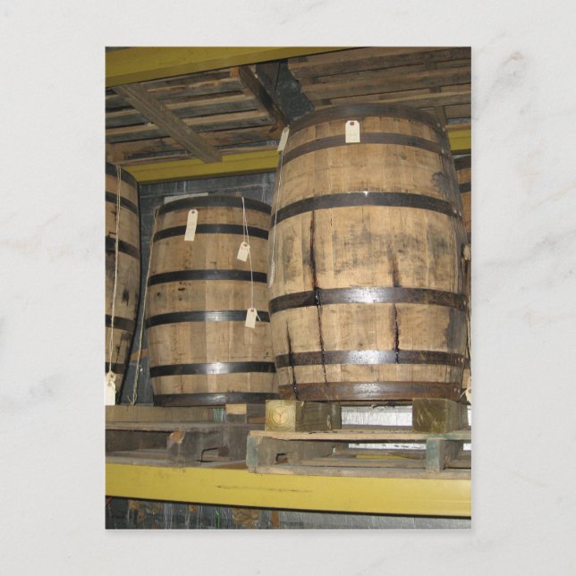 Whiskey Barrels Postkarte (Vorderseite)