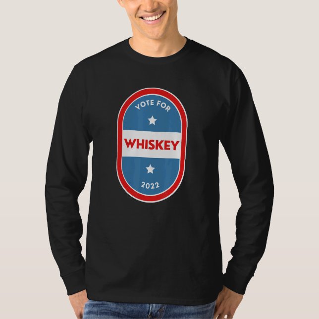 Whiskey  Bartender Political Election Parody 2022 T-Shirt (Vorderseite)